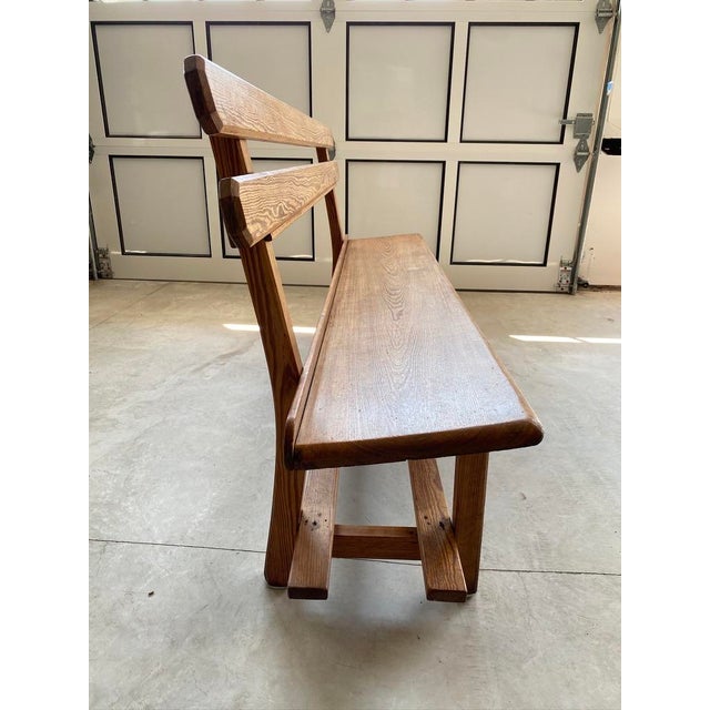 Late 19th Century Late 19th Century English Antique Pine Church Pew For Sale - Image 5 of 10