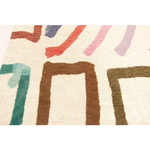 Early 21st Century Modern Geometric Art Deco Hand-Knotted Rug by Doris Leslie Blau For Sale - Image 5 of 9
