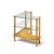 Gilbert Rohde Style Mid Century Glass and Walnut Corner Table For Sale In Chicago - Image 6 of 7