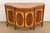 Late 20th Century French Regency Louis XVI Inlaid Flame Mahogany Hand Painted Sideboard or Bar Cabinet For Sale - Image 13 of 13