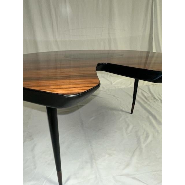 Contemporary Polished Wood Organic Coffee Table For Sale - Image 3 of 3