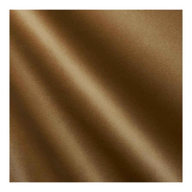 Schumacher Rocky Performance Velvet Fabric In Camel For Sale