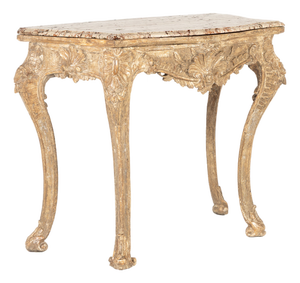 Small 18th Century Italian Silver Gilt Console Table