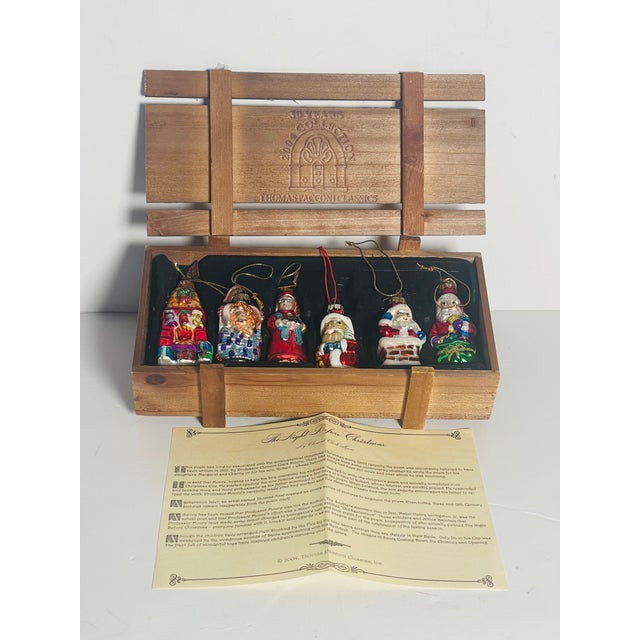 Vintage Thomas Pacconi Handmade Christmas Ornaments in Box For Sale In Miami - Image 6 of 8