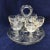 Glass 1880s Ribbed Glasses on Serving Tray - Set of 7 For Sale - Image 7 of 7