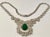Emerald 11 Ct Pear Shape Zambian Natural Emerald & 17 Ct Diamond Necklace 18 Karat Gold For Sale - Image 8 of 18