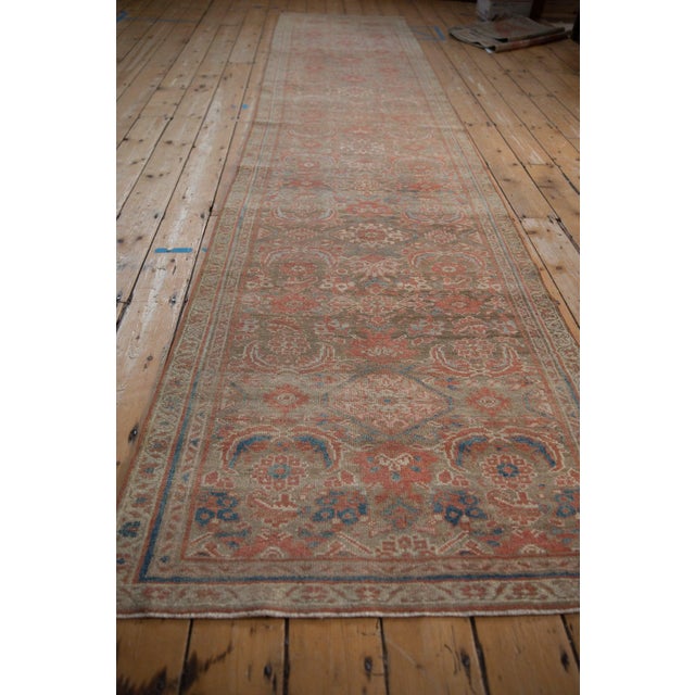 Vintage Distressed Hamadan Rug Runner - 3'3" X 13'2" For Sale - Image 10 of 11