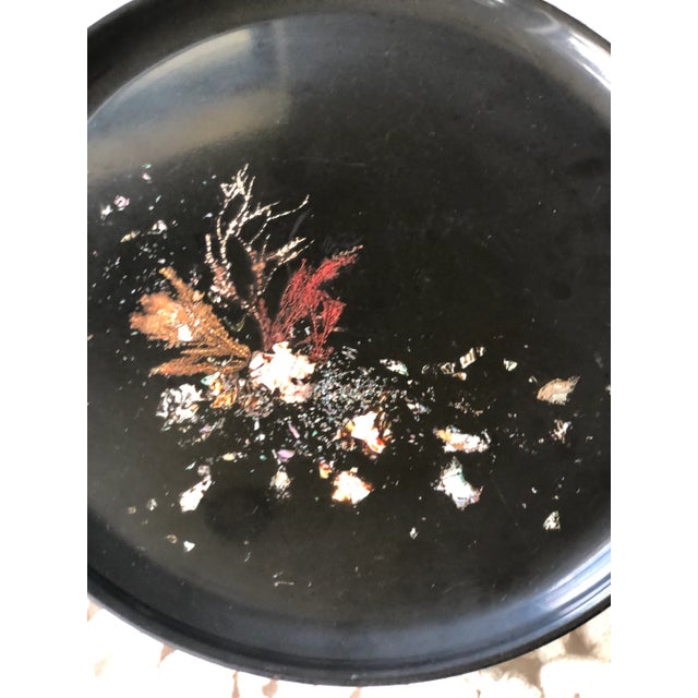 The Couroc Company 1950s Couroc of Monterey Under the Sea Inlaid Bar Tray For Sale - Image 4 of 7