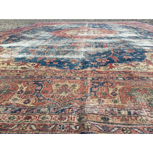 Early 1960's Turkish Handmade Area Rug - 136" X 188" For Sale In Raleigh - Image 6 of 9