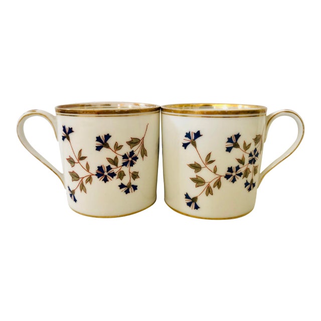 French Coffee Can Espresso Cups, Pair For Sale