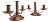 Rustic Copper Candle Holders - A Pair For Sale