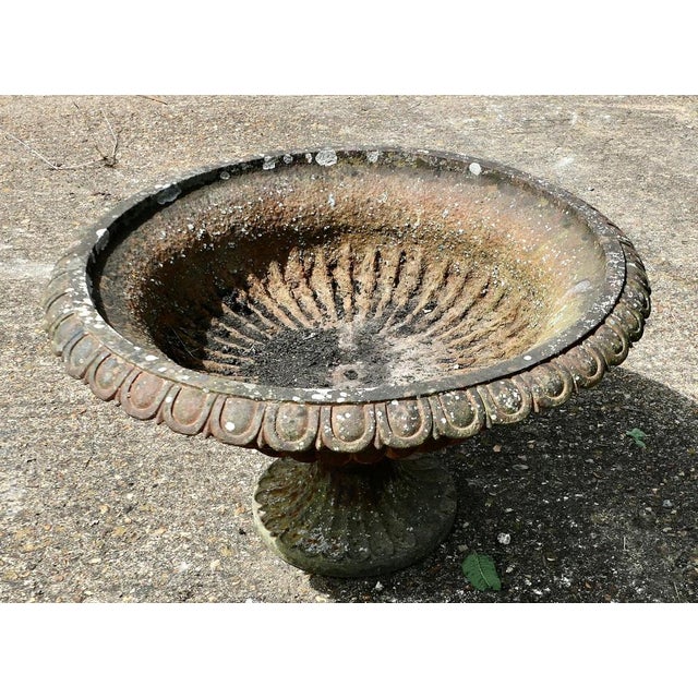 Large Cast Iron Garden Urn, 19th Century For Sale - Image 3 of 8