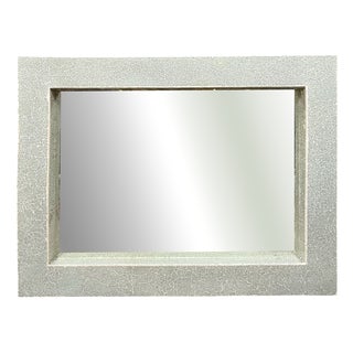 Large Glass Mosaic Mirror on Pastel Green Background, 1980s For Sale