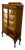 Antique Queen Anne Style Oak Bookcase With Leaded Glass Doors, C. 1910 For Sale