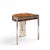 Mid 20th Century Leon Rosen for Pace Mezzaluna Mid Century Steel and Rosewood Side End Table For Sale - Image 5 of 9