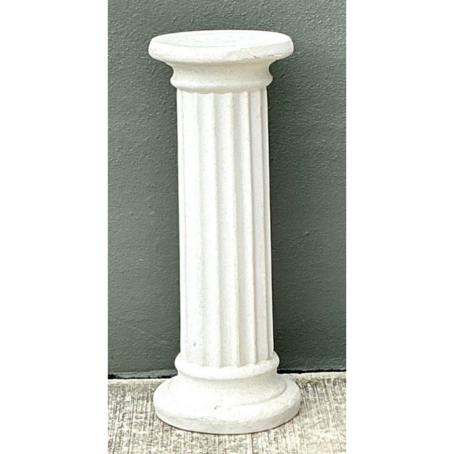 Vintage Cast Concrete Column Pedestal For Sale In West Palm - Image 6 of 12