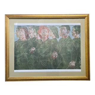 Large Mid 20th C. Ltd. Ed. Lithograph by Hans Erni For Sale