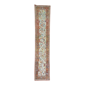 Zabihi Collection Ivory Northwest Persian Antique Runner