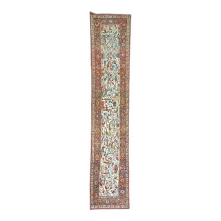 Zabihi Collection Ivory Persian Antique Runner - 2'11" x 15'1" For Sale