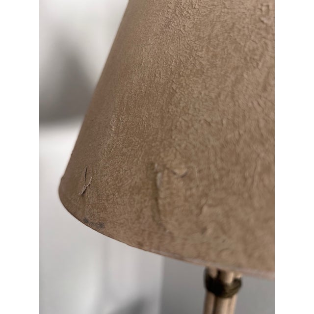 1970s Hart Associates Faux Reed "Haystack" Table Lamps With Shades - A Pair For Sale - Image 10 of 10