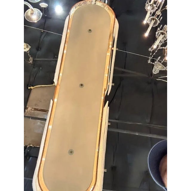 Metal Custom Large Murano Glass Oval Island Chandelier For Sale - Image 7 of 10