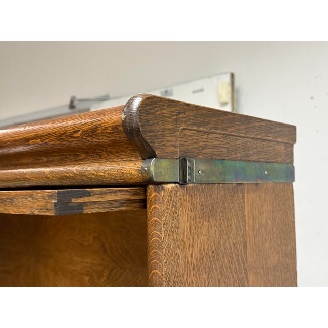Wood Globe-Wernicke Four Stack Barrister Bookcase, Circa 1930's For Sale - Image 7 of 12