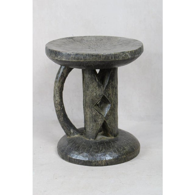 Tonga Stool in Wood For Sale - Image 3 of 5