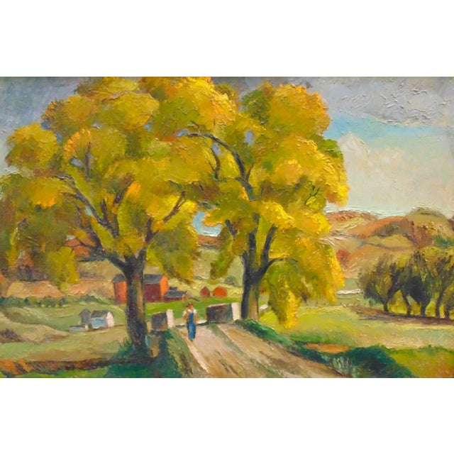 Original Oil Painting "Going Fishing" by Frederick Buchholz 38"w X 26"h Framed For Sale - Image 4 of 12