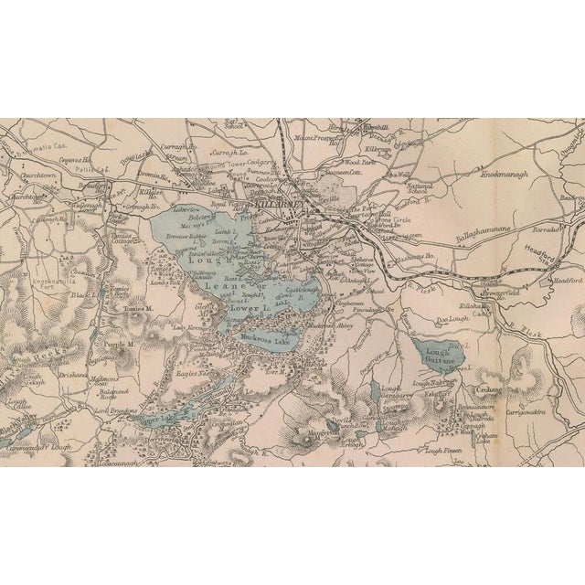 Antique Lakes of Killarney Map, 1885 For Sale - Image 6 of 9
