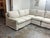 Transitional Lee Industries With Marie Flora Linen Coverall Sectional For Sale - Image 3 of 12