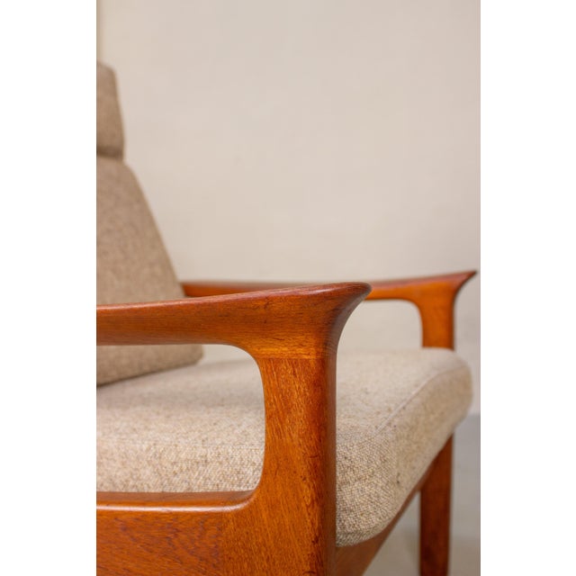 1980s Mid-Century Danish Teak Armchair from Juul Kristensen, 1960s For Sale - Image 5 of 17