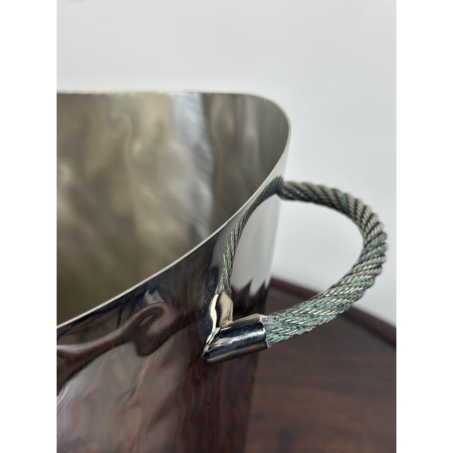 Silver Metal Champagne Bucket, 2000s For Sale - Image 4 of 11