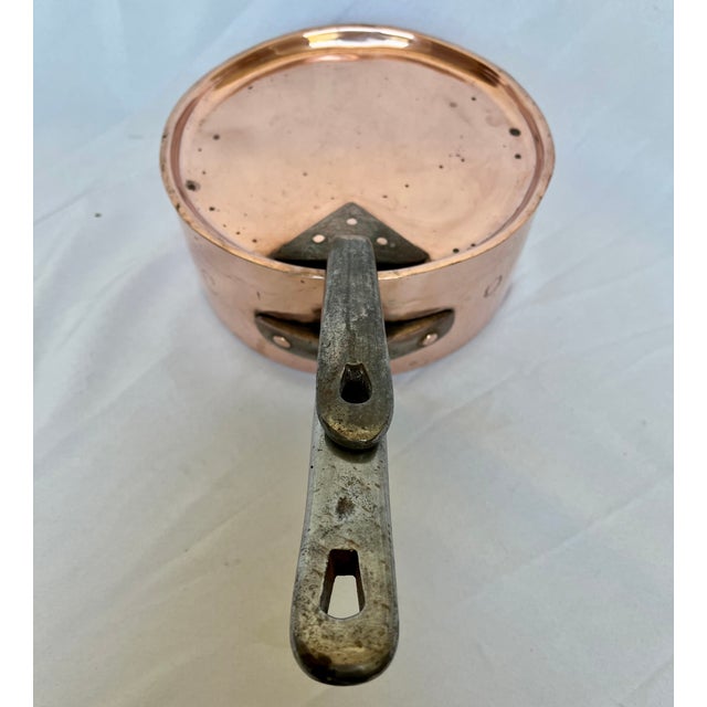 Vintage Jones Brothers Copper Pan With Lid For Sale - Image 9 of 12