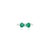 Natural Trillion Cut Emerald Diamond Bow Ring Size 6 in 14k White Gold For Sale - Image 4 of 14