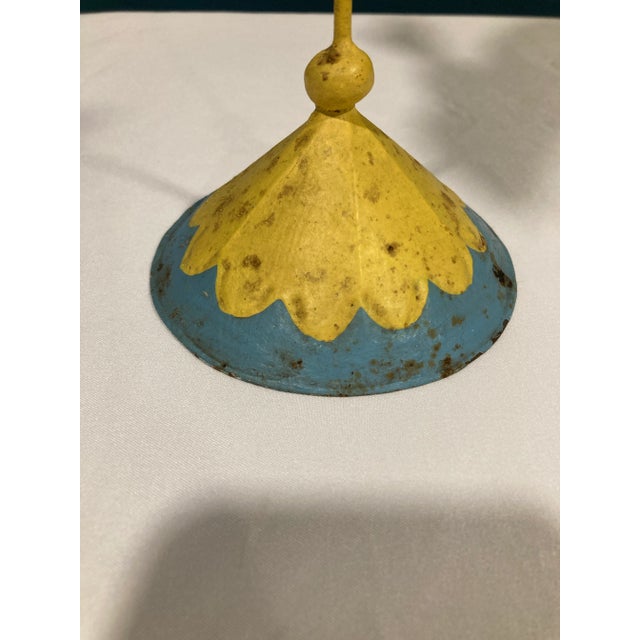 Mid 20th Century Rustic Tin Hand Painted Bird Decor For Sale - Image 12 of 12