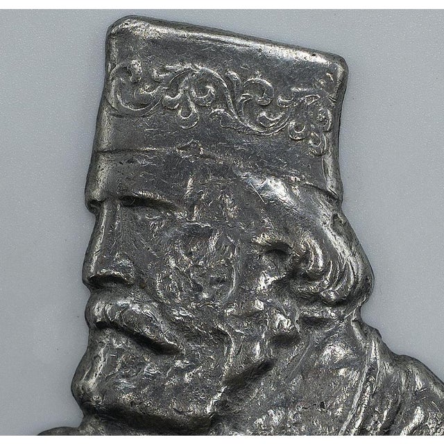Portrait of Garibaldi in Metal, Italy, 1880 For Sale - Image 3 of 5
