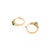 Metal 18k Yellow Gold 1.45Ct Square Emerald & Diamond Everyday Hoop Earrings- A Pair For Sale - Image 7 of 13