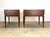 Mid-Century Modern Mid Century Modern Two-Drawer Walnut Nightstands / Side Tables Restored For Sale - Image 3 of 12
