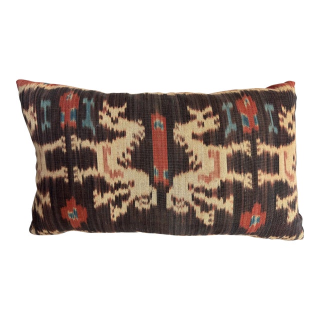 Ikat 1850 Antique Pillow For Sale