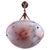French Art Deco Carved Pink Alabaster Ceiling Light, 1920s For Sale - Image 3 of 13