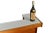 Mid 20th Century Freestanding Teak Cocktail Bar With White Laminate Top For Sale - Image 10 of 10