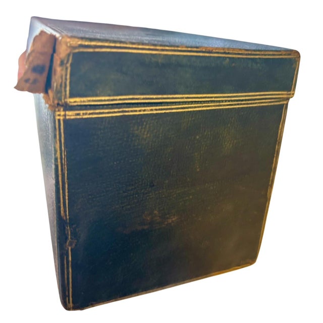 Royal George III Gilt Embossed Leather Scroll Box Late 18th–Early 19th Century For Sale - Image 9 of 9
