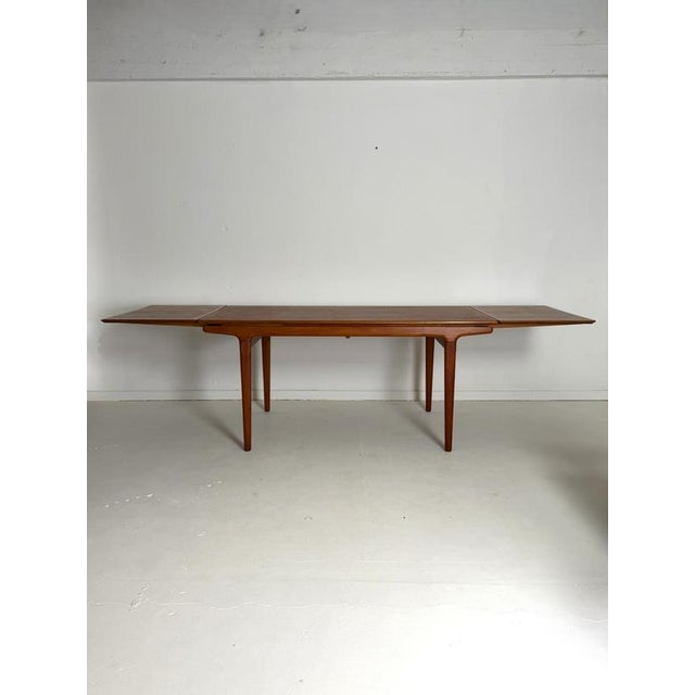 Wood Extendable Dining Table in Teak by Johannes Andersen for Uldum Møbelfabrik, 1960s For Sale - Image 7 of 14
