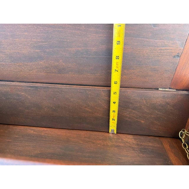 Brown Antique Art Craft Style Metamorphic Side Table For Sale - Image 8 of 18