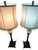 1970s 1970s Pair of Vintage Neoclassical Table Lamps With Ornate Metal Bases and Fabric Shades For Sale - Image 5 of 11