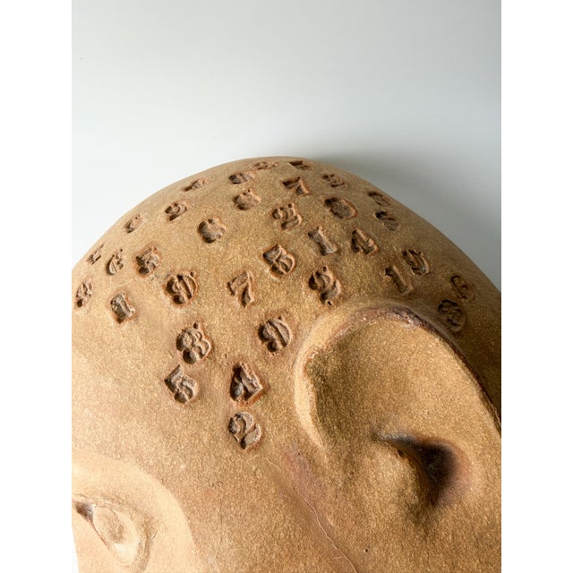 Ceramic 1950s David Gil Ceramic Abstract Face Sculpture Half for Bennington Pottery For Sale - Image 7 of 7