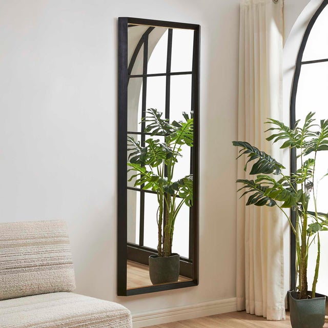 Modern Stenton Tall Wooden Mirror For Sale - Image 3 of 6