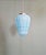Bauhaus Art Deco Pendant Light in Pressed Molded Opaline Glass and Blue Color, 1920s For Sale - Image 3 of 12