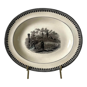 Late 19th Century Old Abbey Ware Alpina Platter by Villeroy & Boch Mettlach