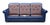 1960s Hollywood Regency Navy Blue Button-Tufted Leather Sofa For Sale - Image 9 of 13